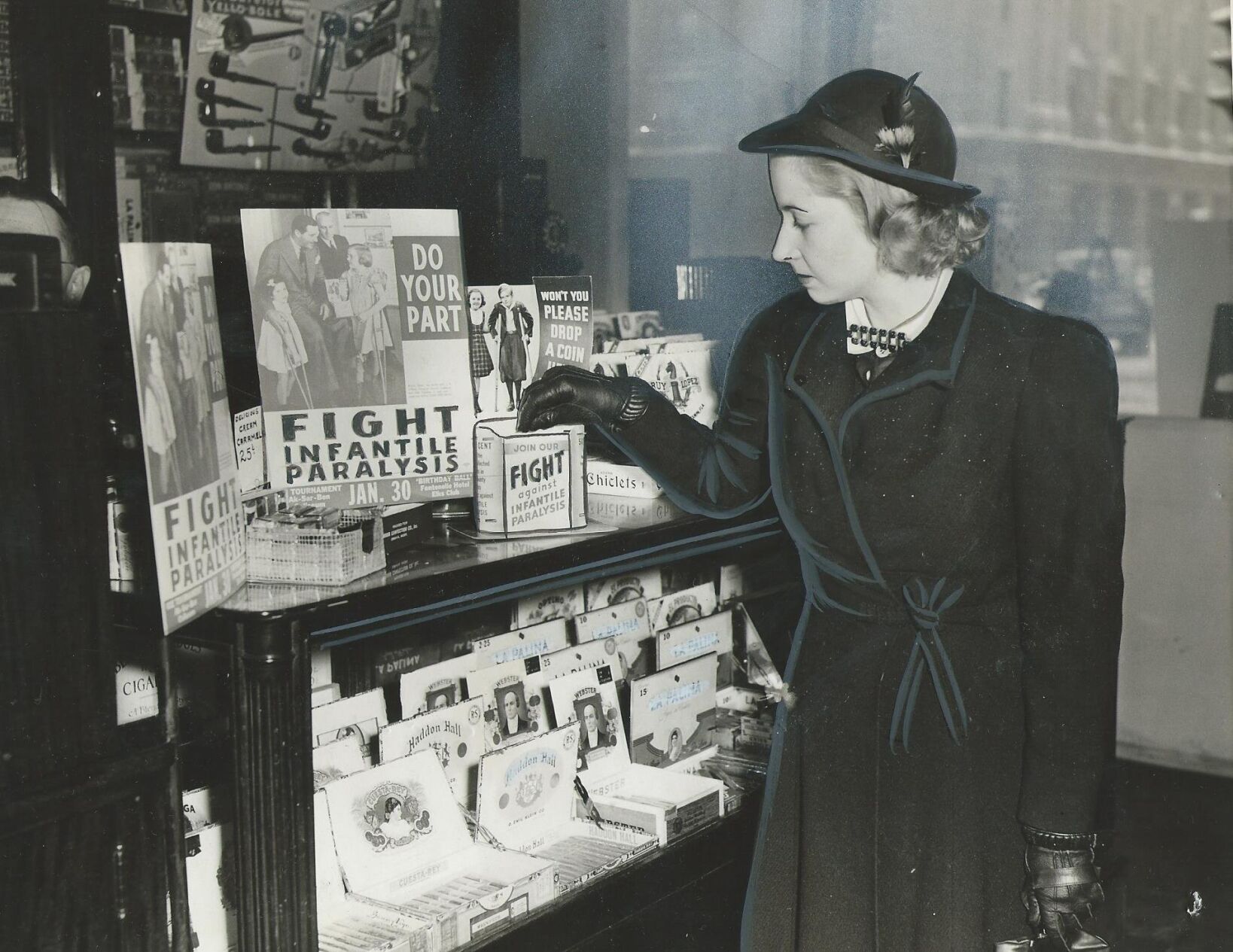 Ak-Sar-Ben queen Frances Gordon for March of Dimes 1940 (web)